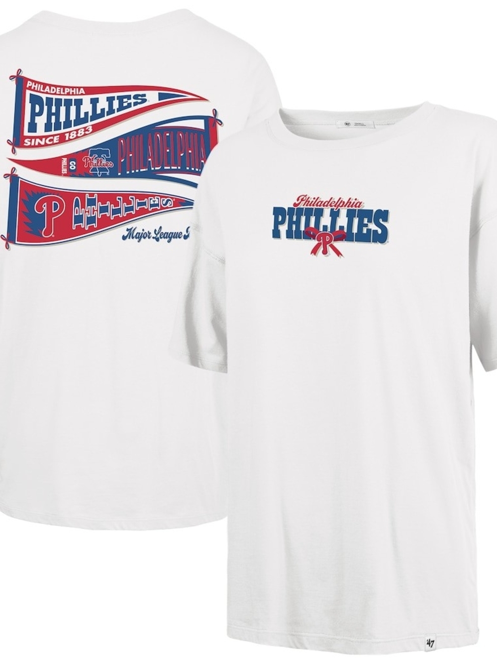 '47 Brand Womens Oversized Phillies Banner Tshirt NWT